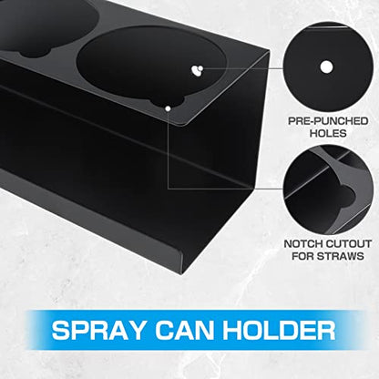 Aerosol Spray Can Holder Rack Organizer (5-Can)