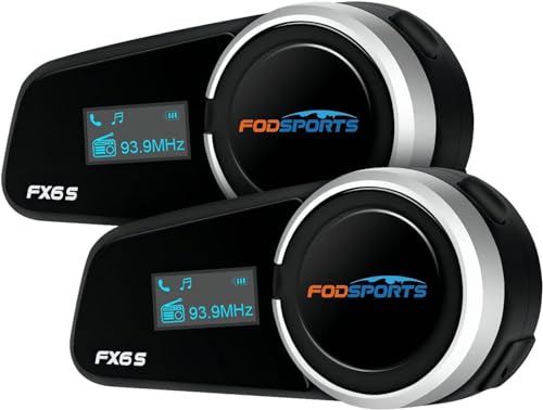FX6S Bluetooth Motorcycle Headset (FX6S 2PC)