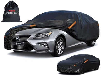 7 Layers Waterproof Car Cover for Lexus ES 300 330 350 2015 (PE-Black / Custom Fit Lexus ES)