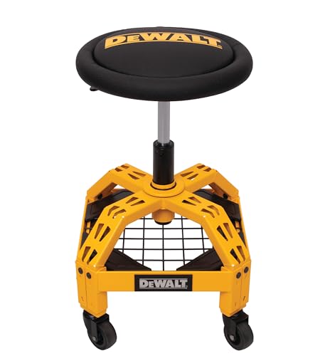 Heavy Duty Metal Rolling Stool for Shop or Garage