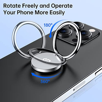 Cell Phone Ring Holder Stand (Silver / 1 Pack)