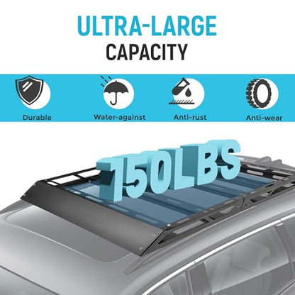 50" Roof Rack Cargo Basket W (50.38" x 39" x 4.75")