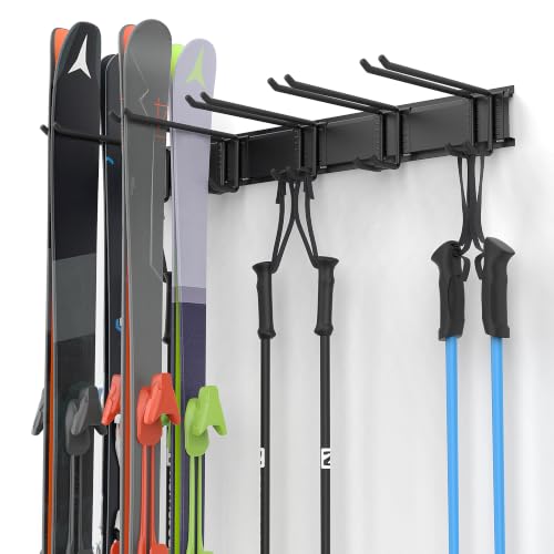 Ski Rack Wall Mounted Ski Storage Rack