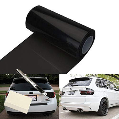12 by 48 Inches Self Adhesive Headlight (Dark Black)