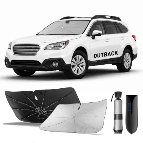 Windshield Sun Shade Umbrella Snug Fit for Subaru Outback 2000 (Subaru Outback 2000-2026)
