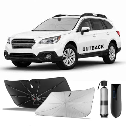 Windshield Sun Shade Umbrella Snug Fit for Subaru Outback 2000 (Subaru Outback 2000-2026)