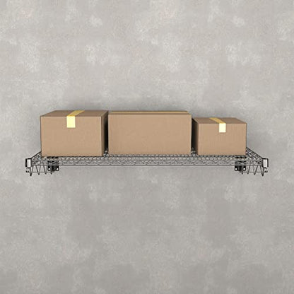 24" x 48" Chrome Wire Wall Mount Shelf (Chrome / 24" x 48")