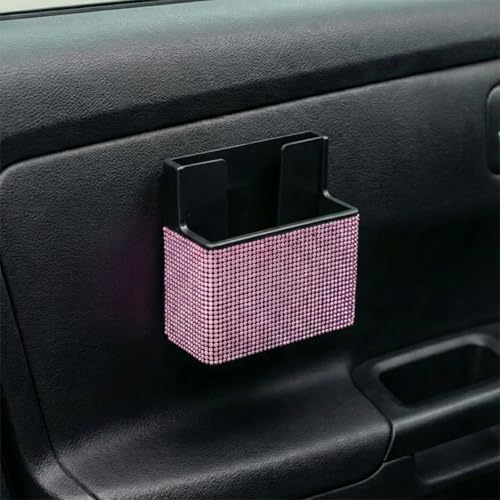 Bling Car Dashboard Storage Box (Pink)