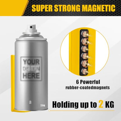 2 Pcs Magnetic Aerosol Spray Can Holder