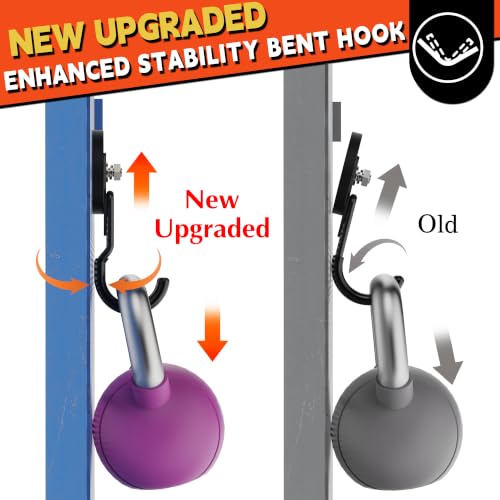 Pro Mag Upgraded Garage Magnetic Hooks (V1 Pro 2.59INCH 2PACK Black Medium Hooks)
