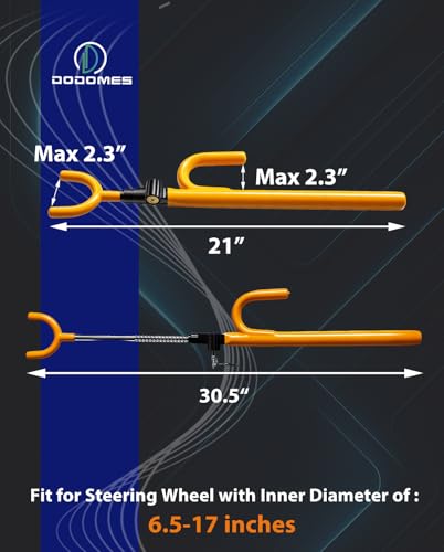 Steering Wheel Lock Anti (Two hooks / Yellow)