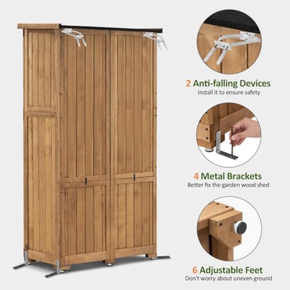 Outdoor Storage Cabinet (Natural)