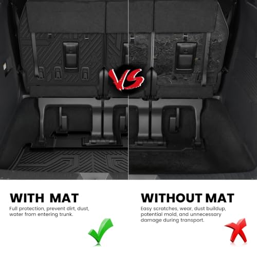 Cargo Mat & Backrest Mat for Toyota Sienna 7 Seat & 8 Seat 2021