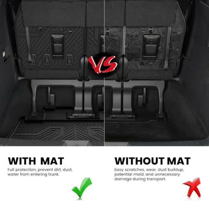 Cargo Mat & Backrest Mat for Toyota Sienna 7 Seat & 8 Seat 2021