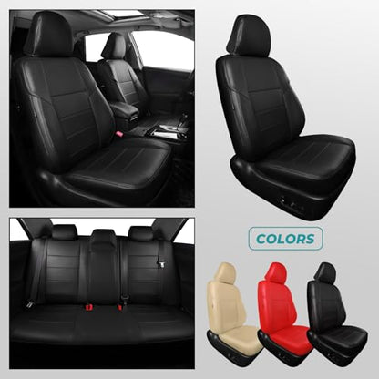Custom Seat Covers for Toyota Camry 2012 (Black / 2012-2017 Camry SE/XSE/SE Sport)