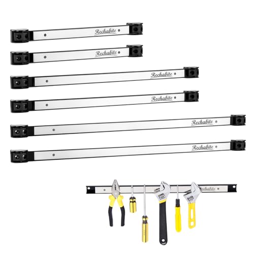 12" 18" 24" Magnetic Tool Holder Strip (Silver 6PC / 12" 18" 24")