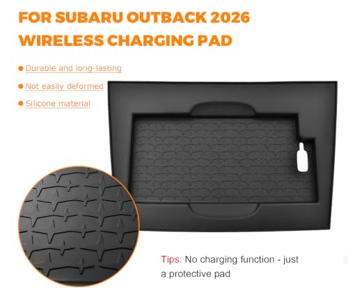 Wireless Charging Mat for 2026 Subaru Outback Accessories (For Subaru Outback 2026)