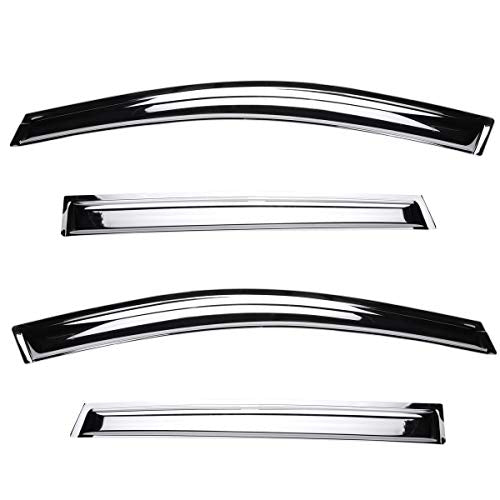 Window Visors for 1999 (1999-2016 Ford SuperCrew Cab(Chrome))