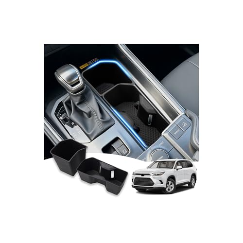 Cup Holder Inserts for 2024 2025 2026 Toyota Grand Highlander Accessories (2024-2026 Toyota Grand Highlander)