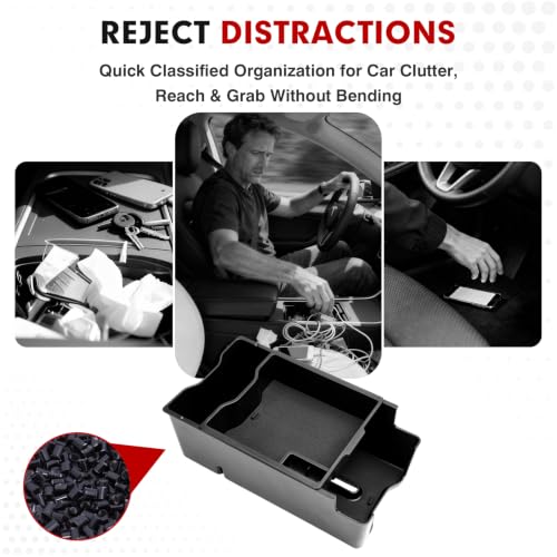 2PCS Center Console Organizer for 2026 Toyota RAV4 Accessories (2026 Toyota RAV4-Center)