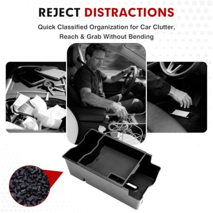 2PCS Center Console Organizer for 2026 Toyota RAV4 Accessories (2026 Toyota RAV4-Center)