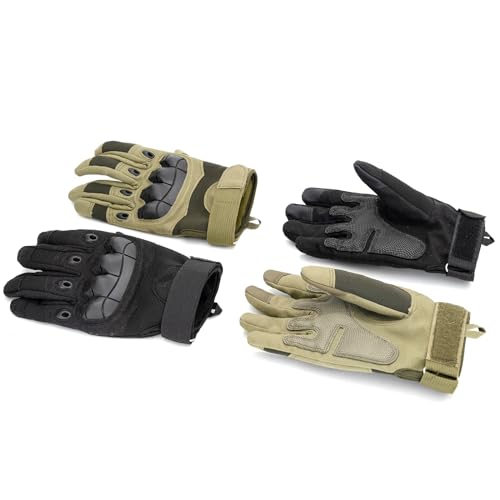 Green Touchscreen Tactical Gloves for Outdoor Protection Gloves (Green / Large)