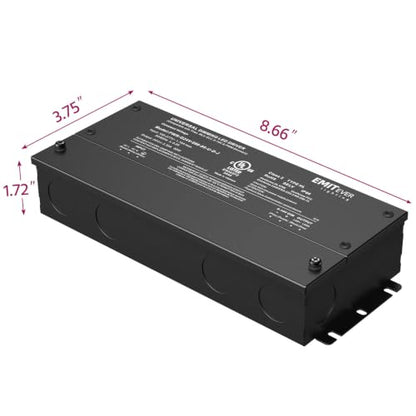 80W 24V 5-in-1 Dimmable LED Driver,AC 110-277V to DC Power Supply (24V 80W)