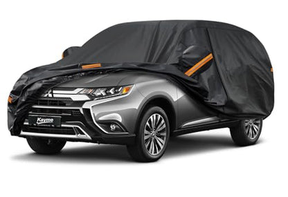7 Layers Waterproof SUV Car Cover for Mitsubishi Outlander 2005 (PE-Black / Custom Fit Mitsubishi Outlander)