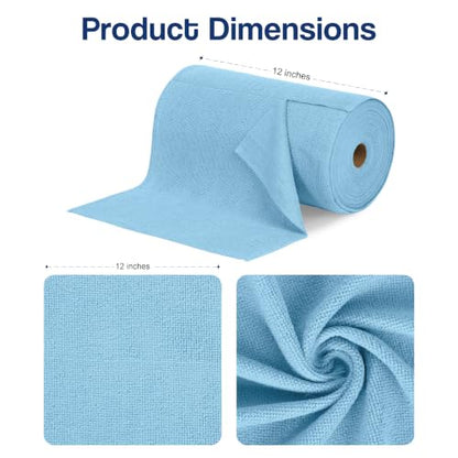 Microfiber Cleaning Cloth Roll (75 Count (Pack of 1) / Blue)