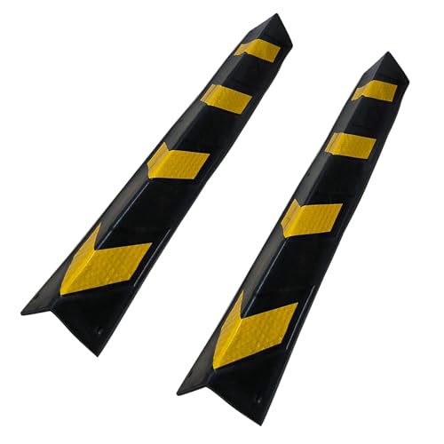 6 Pack 27" Rubber Corner Guard Protector for Parking Column Lot Garage Wall