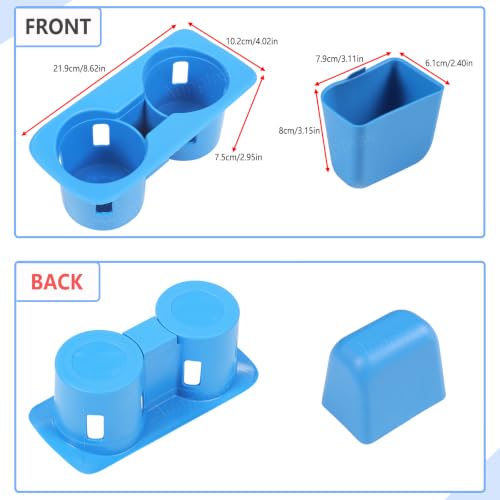 Center Console Cup Holder Insert Kit Compatible with Ford Maverick 2022+ (Blue(Kit))
