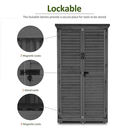 Outdoor Storage Cabinet (Gray)