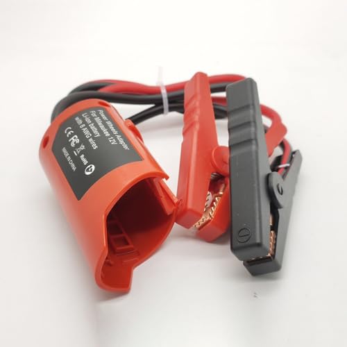 Jumper Cables Adapter for Milwaukee M12 12V Battery (2FT 8AWG)