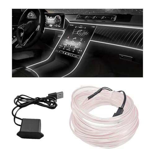 EL Wire Interior Car LED Strip Lights (White)
