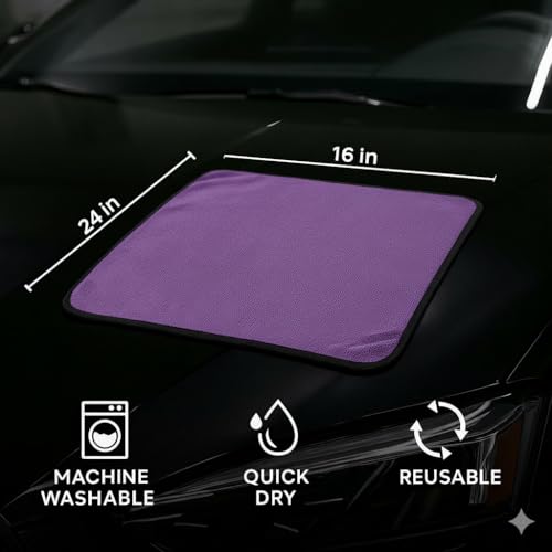 PAKS 3 Pack Reusable Microfiber Towels (16 x 24 Inch)
