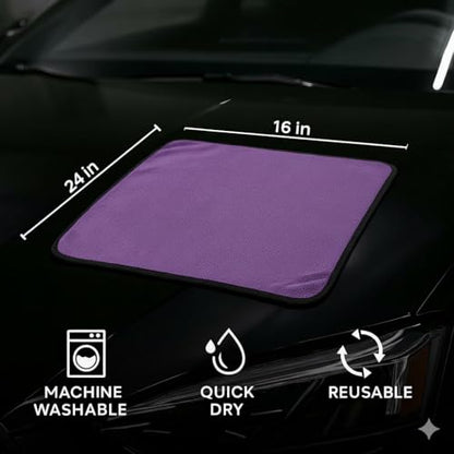 PAKS 3 Pack Reusable Microfiber Towels (16 x 24 Inch)