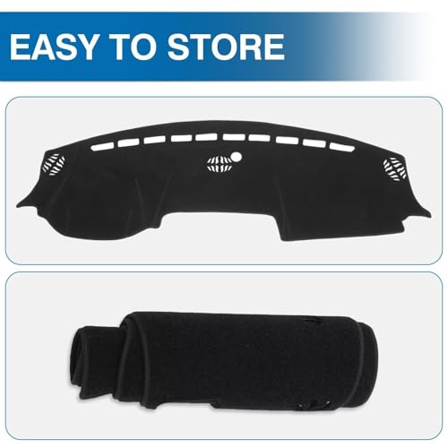 Black Dash Cover for Dodge RAM 1500 2500 3500 2019 (Ram 19-26(Black))