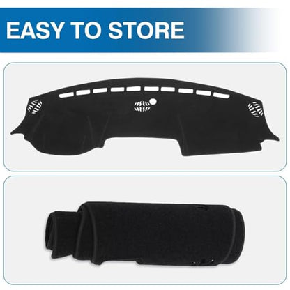 Black Dash Cover for Dodge RAM 1500 2500 3500 2019 (Ram 19-26(Black))