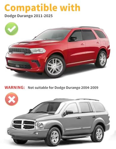 in Channel Window Visors Rain Guards for Dodge Durango 2011 (Fit for 2011-2026 Dodge Durango)