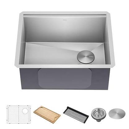 Stainless Steel 23 in Undermount Kitchen Sink KWU111 (Stainless Steel / 23 inch / Sink)