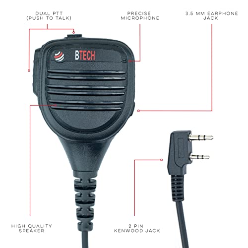 QHM22D Dual Push (Single / QHM22D Dual PTT Speaker Mic)