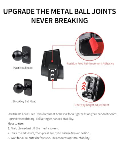 Car Phone Holder for Dodge Ram 1500 (for 2019-2026 RAM 1500 2500 3500 (5/8.4-inch))
