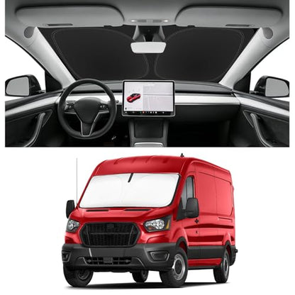 Custom Fit Windshield Sun Shade for Ford Transit 2015 (for 2015-2026 2027 Ford Transit)