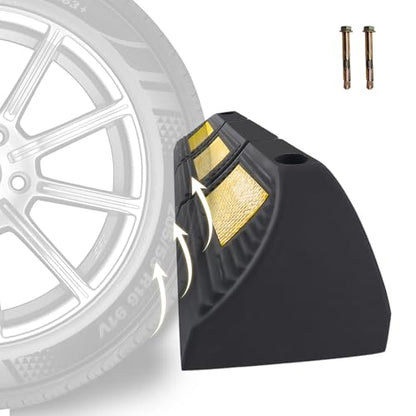 Rubber Parking Stopper for Garage 1 Pack (3.3“H 1pcs)