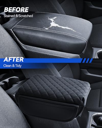 Armrest Cover for 2023 2024 2025 Chevy Colorado & 2023 2024 2025 GMC Canyon Accessories Center Console Middle Lid Pad Protector for Car Elbow Rest (for 2023-2025 Colorado&2023-2025 GMC Canyon)