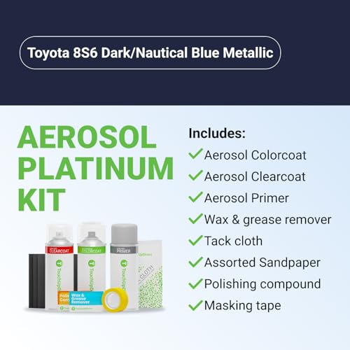 Car Paint Touch Up Spray Kit (Aerosol Spray - Platinum Kit / Blue)