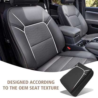 Armrest Cover for Colorado Canyon 2023 (5) 23+ |Colorado & Canyon| Red Stitch, +Thick)
