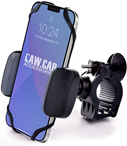 Metal Bike & Motorcycle Phone Mount for Any Smartphone (Metal (Aluminium))
