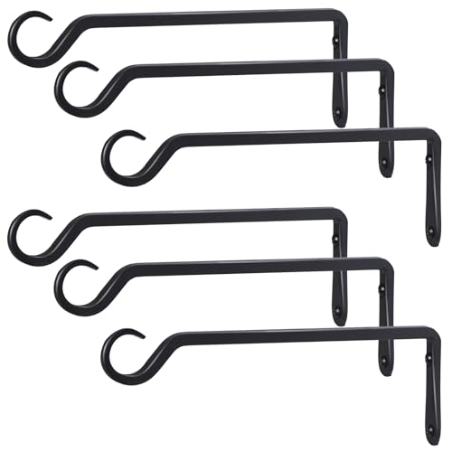 12" Plant Hangers 6 (Black / 12in-6-Black)