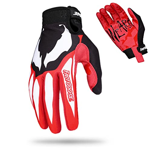 Dirt Bike Motorcycle Gloves (XX-Large / Red/Black)